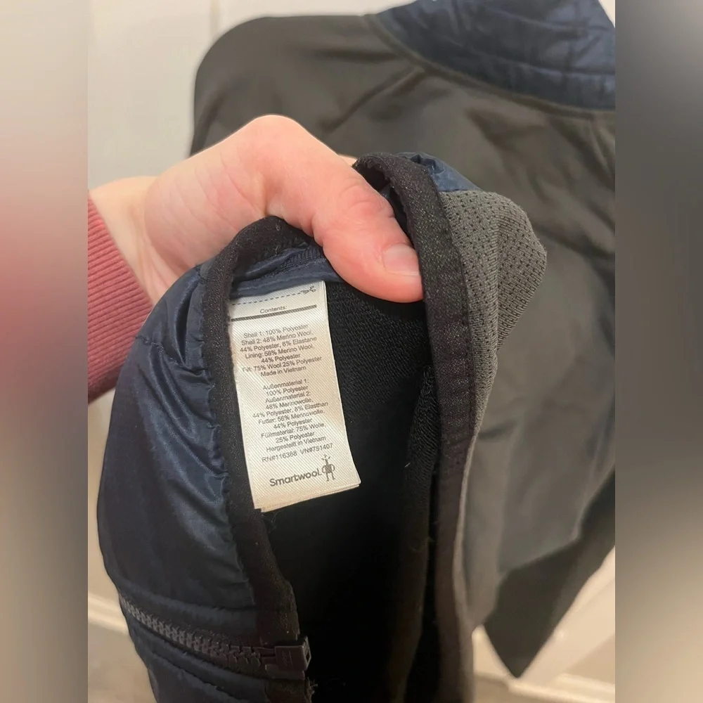 SmartWool Men's Corbet 120 Performance Jacket Merino Wool Blue Gray Size Large